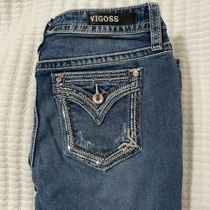 Vigoss Slim Bootcut Jeans, size 8